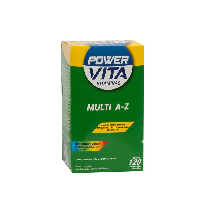 POWER VITA MULTI A/Z COM 120 COMPRIMIDOS - Pague Menos