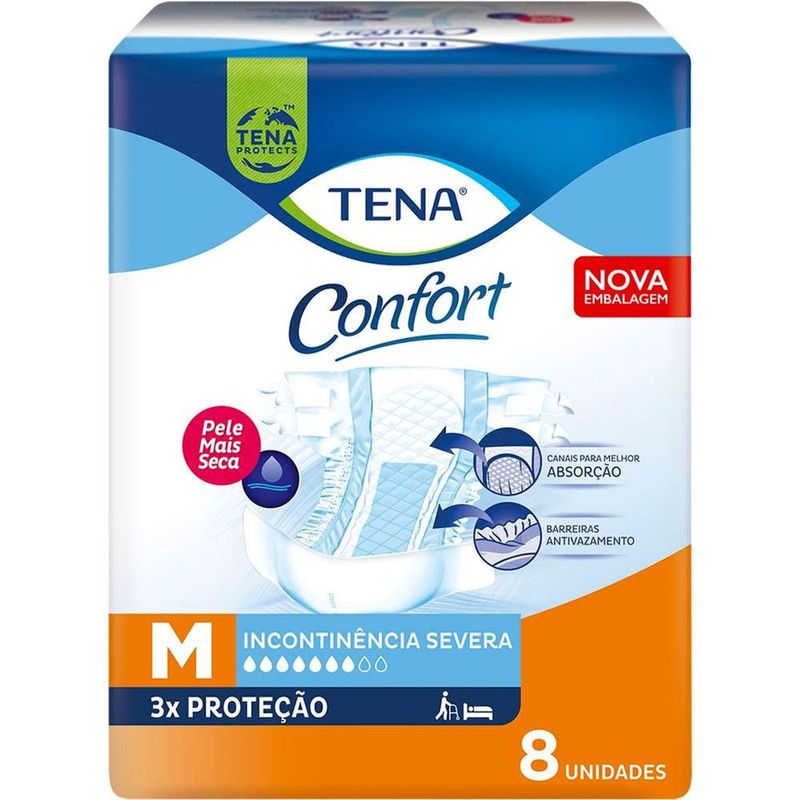 Fralda-Geriatrica-Tena-Confort-Tamanho-M-Com-8-Unidades