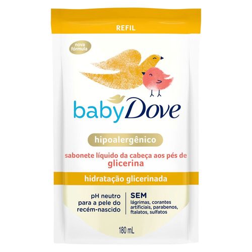 Sabonete Dove Baby Hidratação Glicerinada Refil 180ml