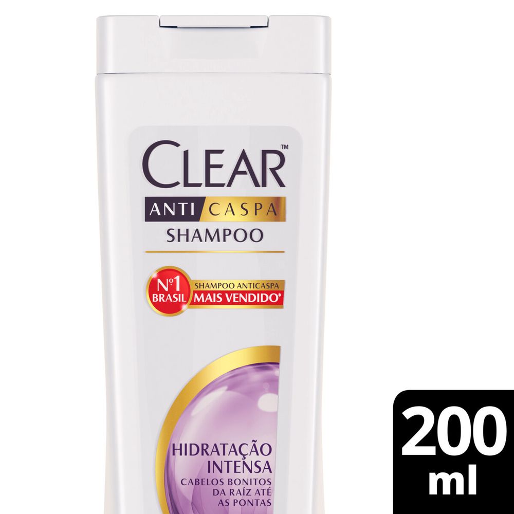 Shampoo Anticaspa Clear Women Hidratação Intensa 200 Ml - Pague Menos