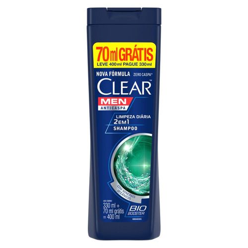 Shampoo Clear Men 2x1 Limpdial400ml