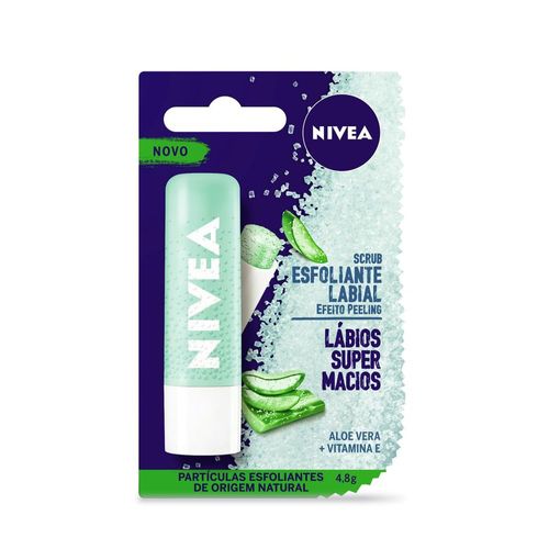 Esfoliante Labial Nivea Scrub Aloe Vera + Vitamina E 4,8g