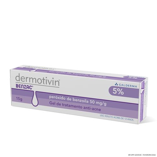 Dermotivin Benzac Gel De Tratamento Anti-acne 15g
