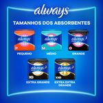 Absorvente Always Super Proteção Seca Com Abas 16 Unidades