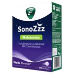 Melatonina Suplemento Alimentar Menta Sonozzz 24g Com 60 Comprimidos Sublinguais