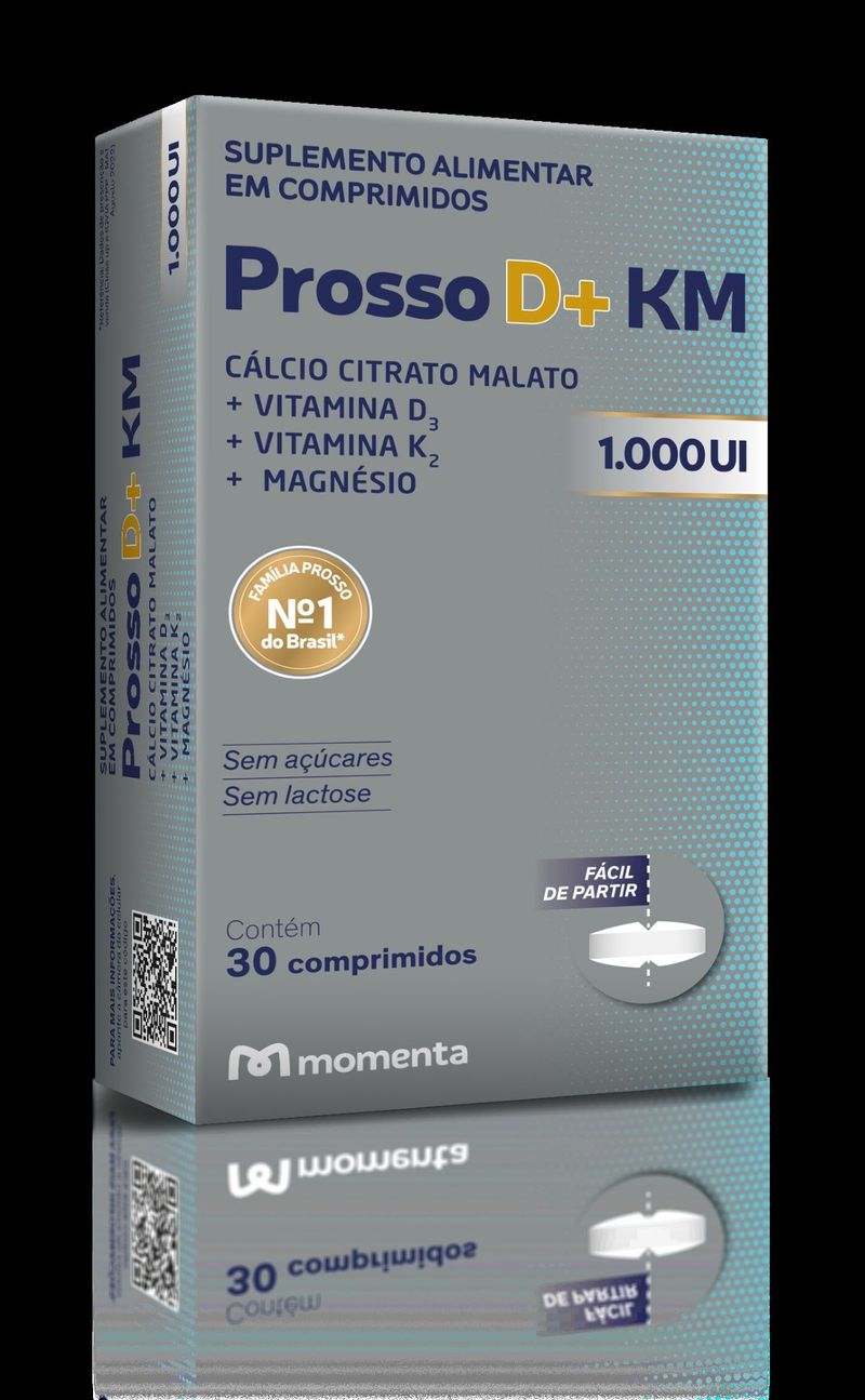 Prosso D Km 1000 Ui Com 30 Comprimidos Extrafarma