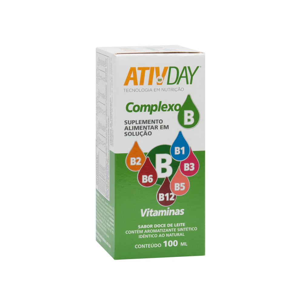 Ativday Complexo B Solucão 100ml - Extrafarma