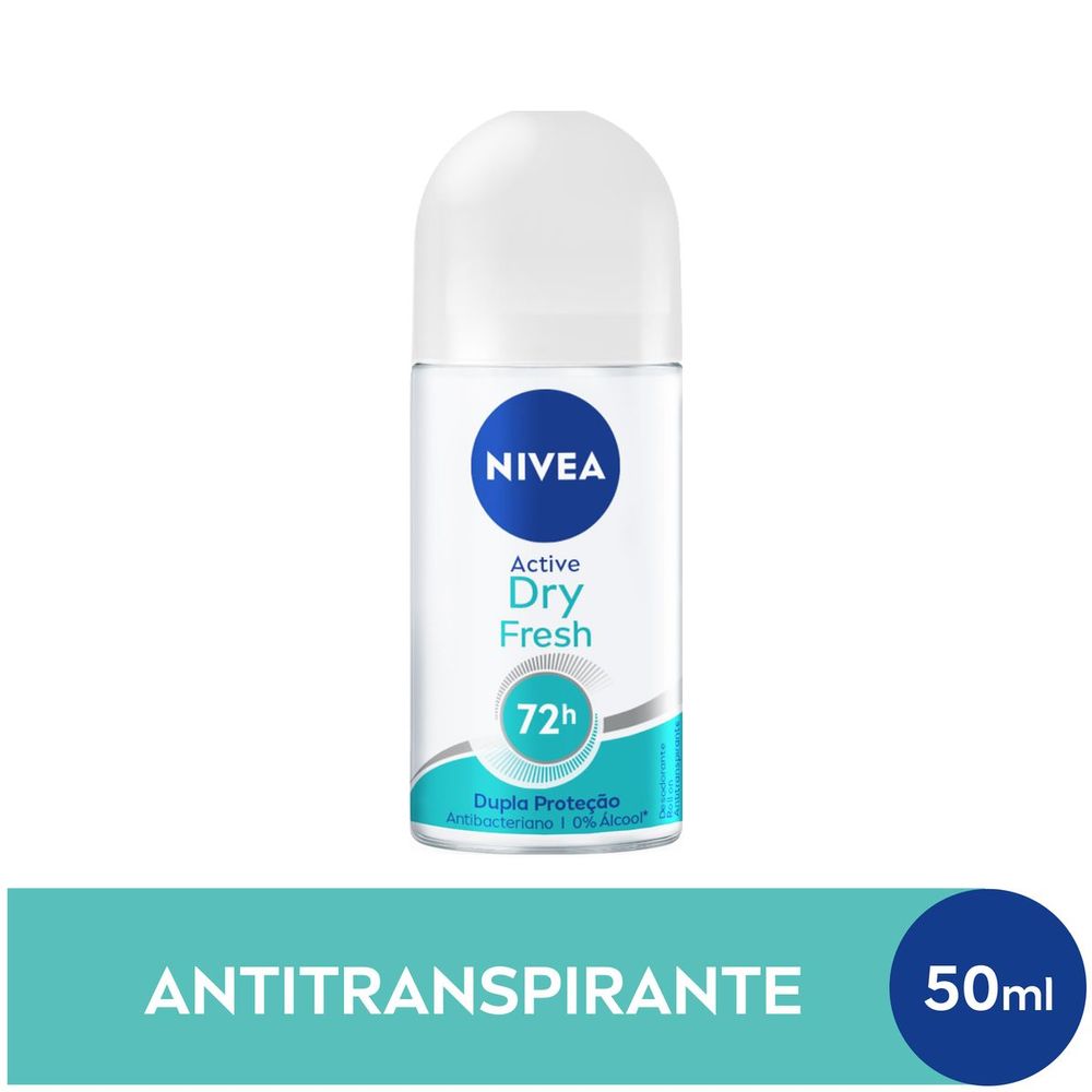 Desodorante Nivea Feminino Dry Comfort Roll-on 50ml - Promofarma