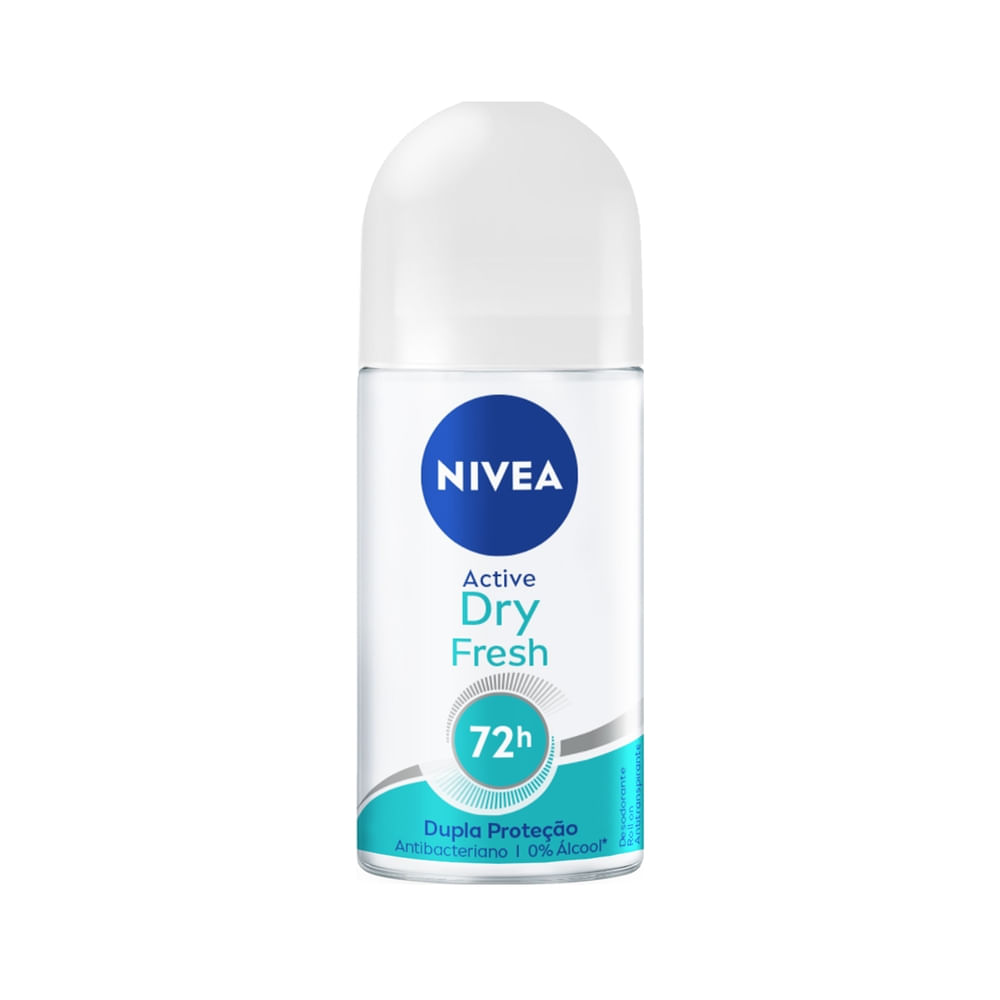 Desodorante Nivea Active Dry Comfort Feminino Roll On 50ml - Destro