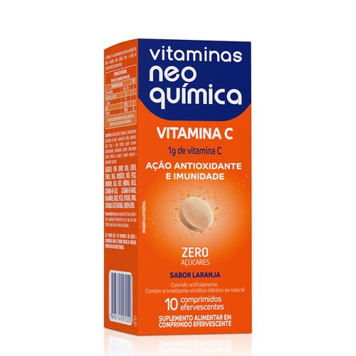 Vitaminas Neo Química Vitamina C Com 10 Comprimidos Efervescentes