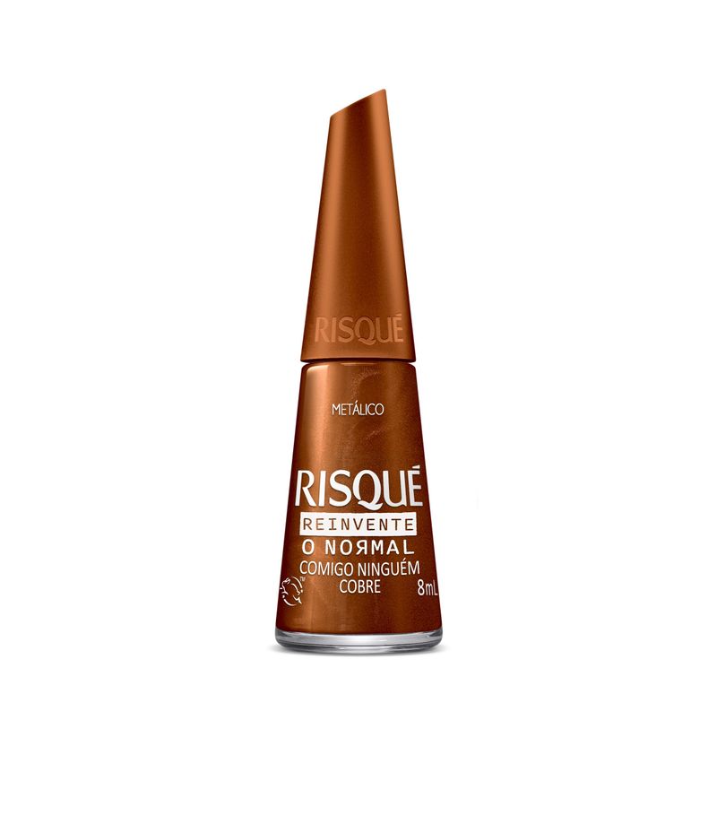 Esmalte Risqué Cremoso Comigo Ninguém Cobre 8ml - Pague Menos