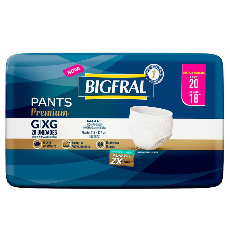 roupa-intima-para-incontinencia-bigfral-pants-premium-tamanho-g-xg-leve-20-pague-18-unidades-principal