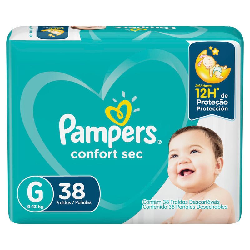 Fraldas Tamanho 3, 116 Contagem - Pampers Pure Protection Fraldas