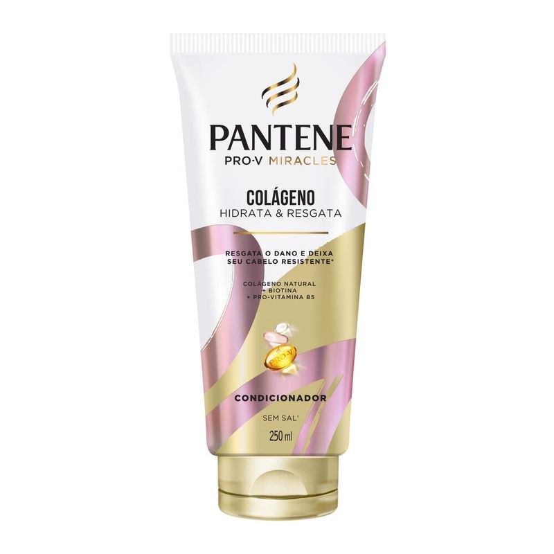 Condicionador Sem Sal' Pantene Pro-V Miracles Colágeno Hidrata ...