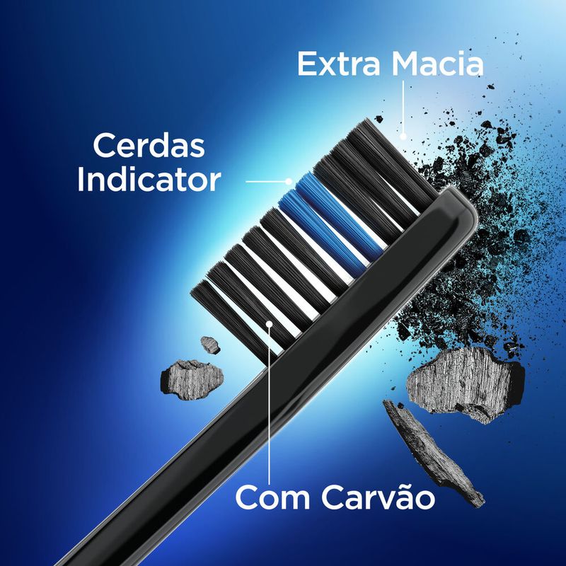 Oral-B Indicador Black Charcoal Escova Dental Extra Macia 2 Unidades ...