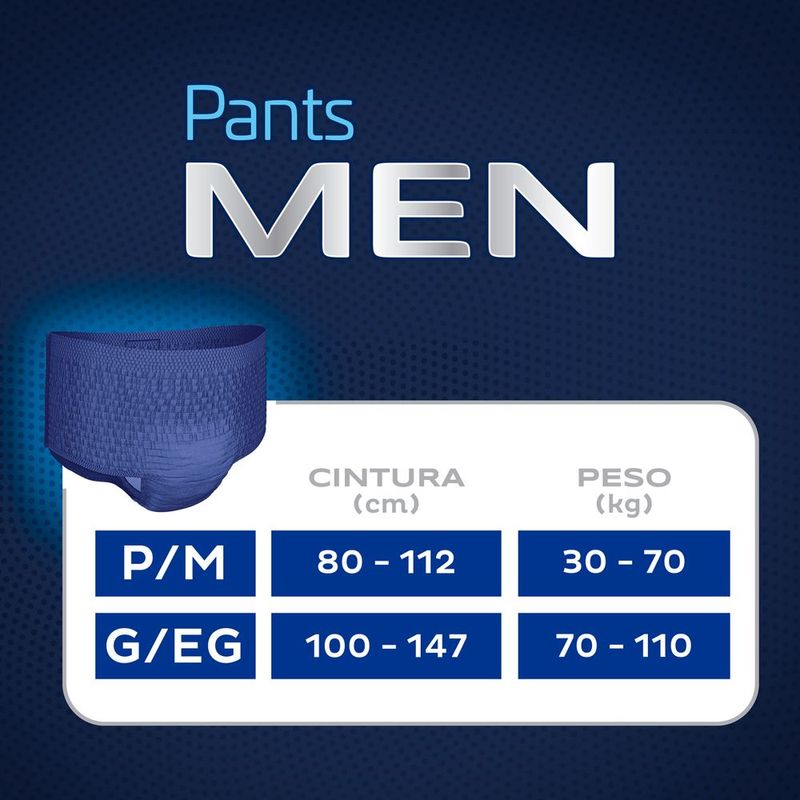 Roupa Íntima Descartável Tena Pants Men P/M Com 16 Unidades - Extrafarma