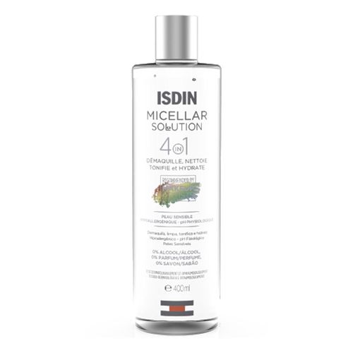 Água Micelar Limpeza Facial Isdin Micellar Solution Com 400ml