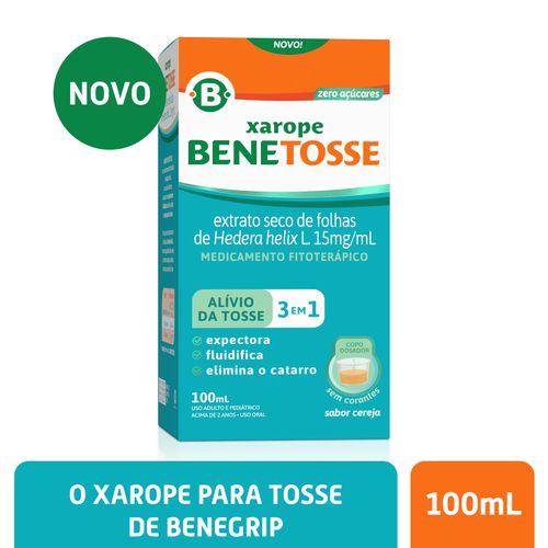 Xarope Benetosse Hedera 100 ml Sabor Cereja