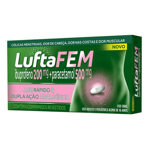 Luftafem Carton Com 6 Comprimidos Revestidos