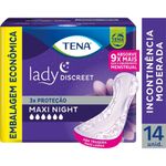 Kit 14 Absorvente Tena Lady Discreet Maxi Night + 8 Calcinha Pants