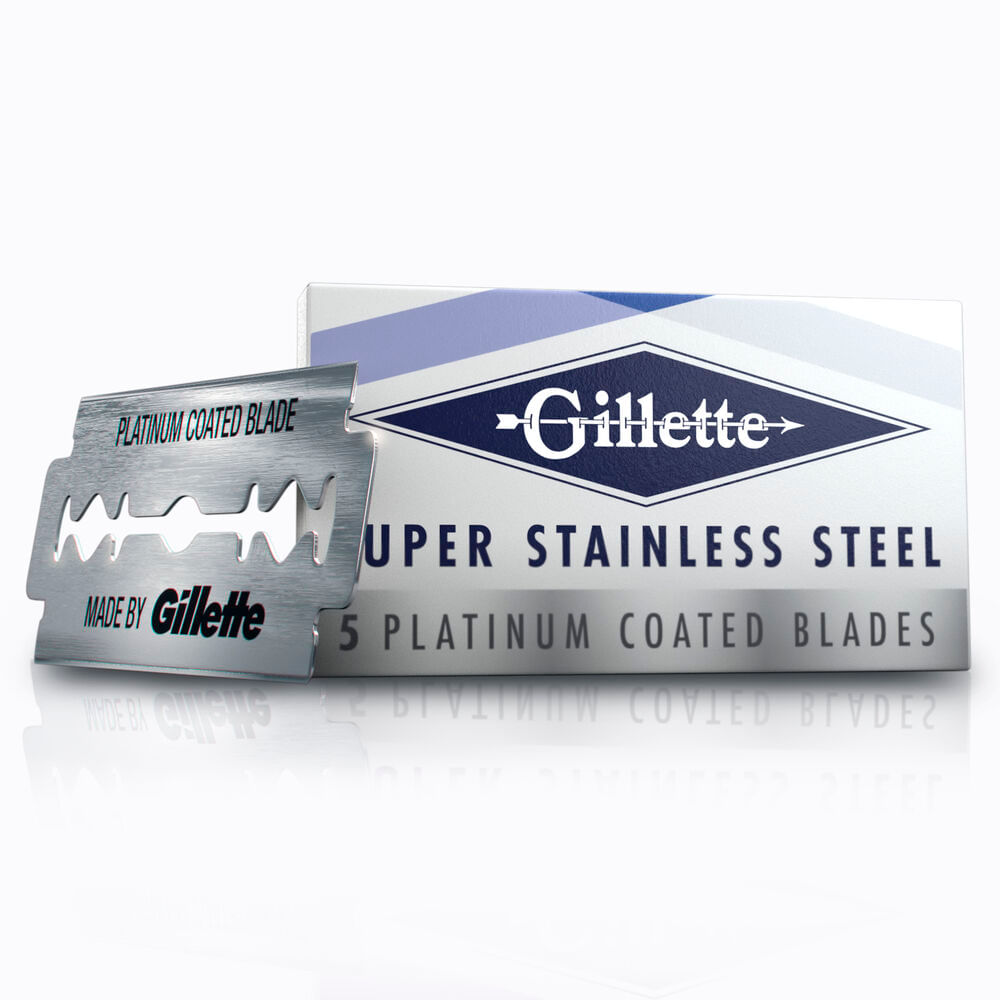 Gillette Platinum Lâmina de Barbear para Barbeiros com Cobertura de  Platinum Com 5 unidades - Extrafarma