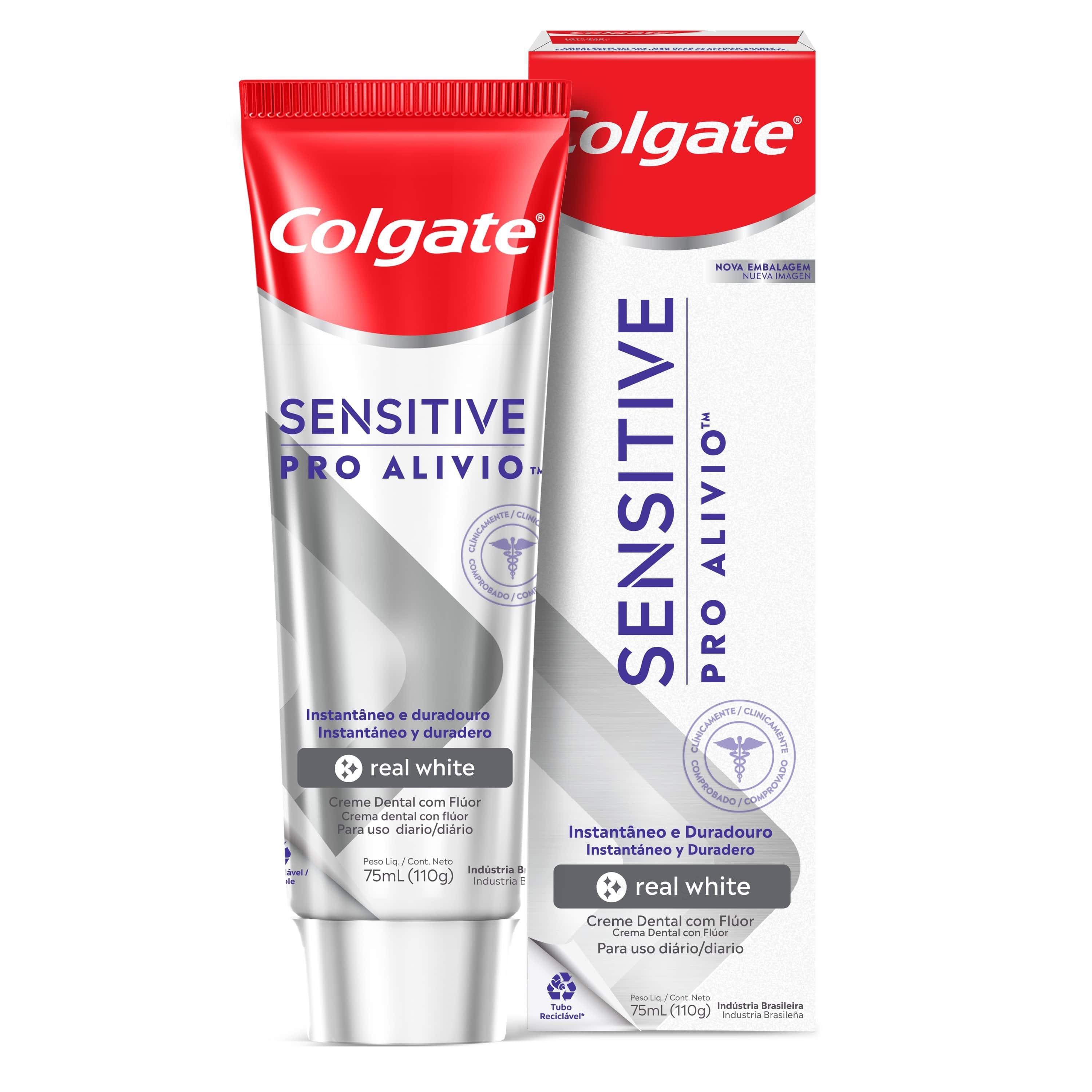 Creme Dental Para Sensibilidade Colgate Sensitive Pro Alívio Real White 110g Pague Menos 