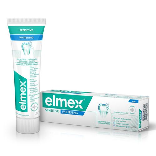 Creme Dental Para Sensibilidade Elmex Sensitive Whitening 110g