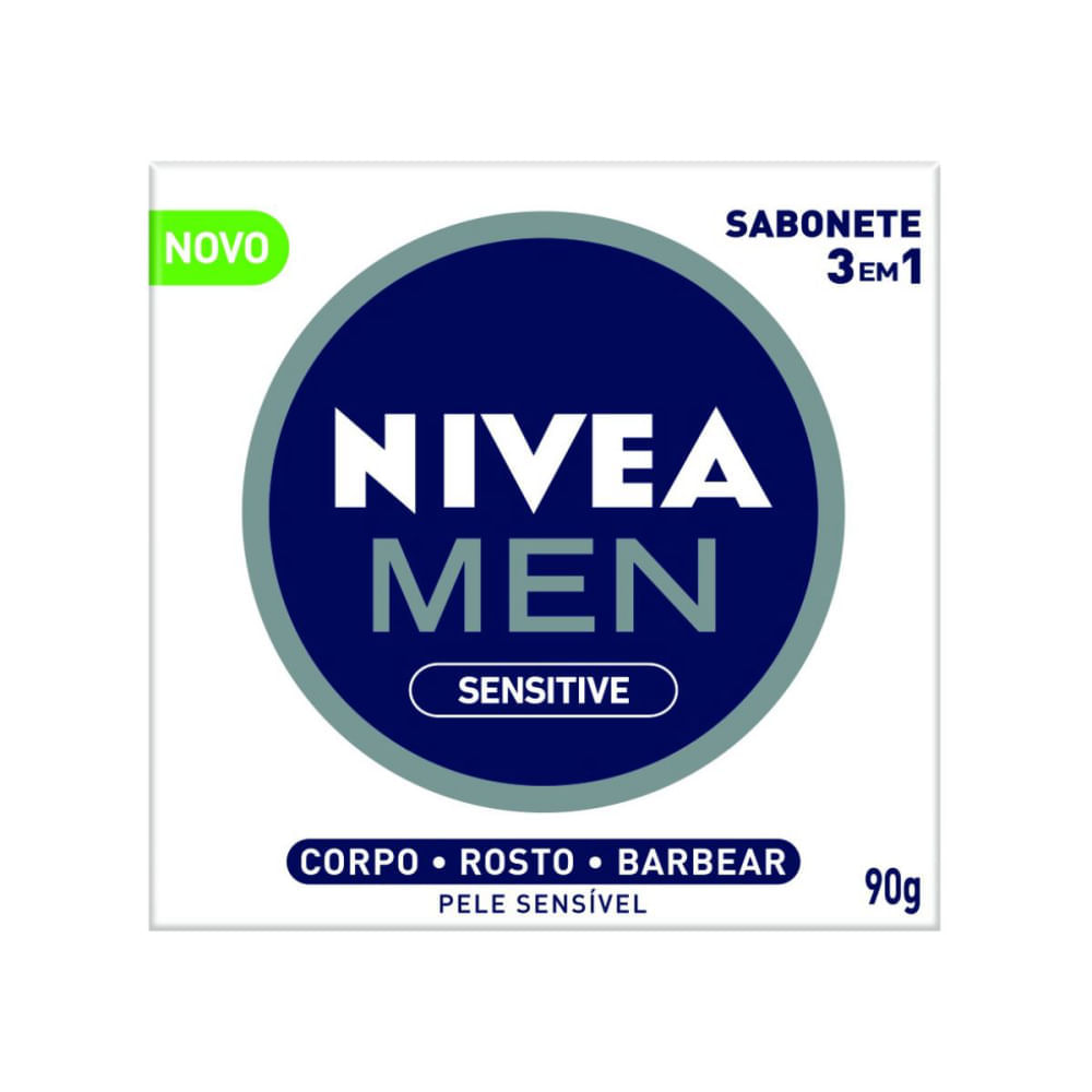 Nivea Men Sabonete em Barra Sensitive 3 em 1 90g Menor preço em Nivea Men Sabonete em Barra Sensitive 3 em 1 90g