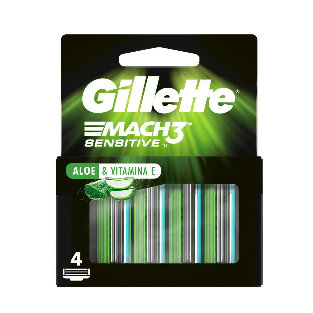 Carga Para Aparelho de Barbear Gillette Mach3 Sensitive Com 4 Unidades Menor preço em Carga Para Aparelho de Barbear Gillette Mach3 Sensitive Com 4 Unidades