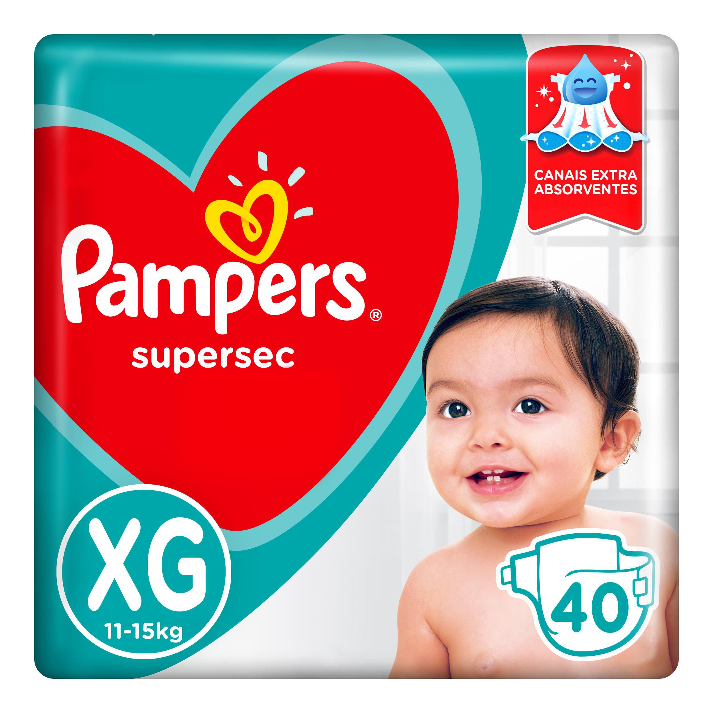 Foto da Fraldas Pampers Supersec Xg 40 Unidades