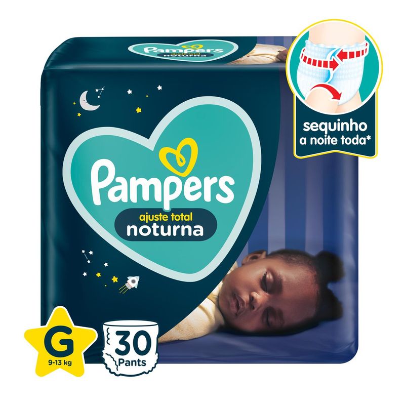 Fraldas Descartáveis Pampers Pants Ajuste Total Fralda Tamanho G 94  Unidades - Pague Menos