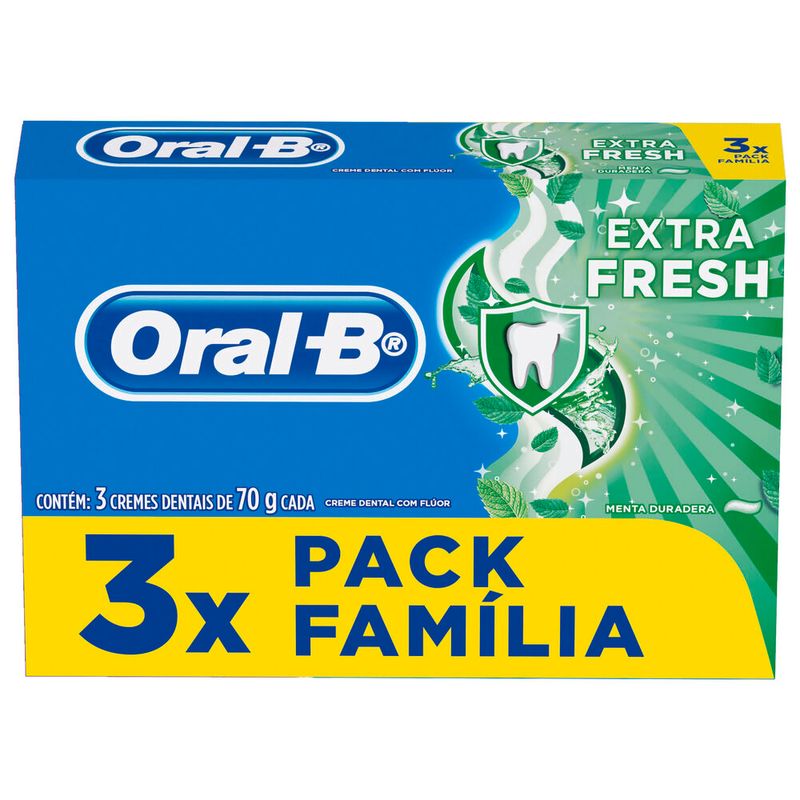 Creme-Dental-Oral-B-Extrafresh-Com-3-Unidades-70g
