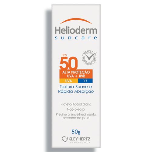Protetor Solar Facial Helioderm Fps50 50g