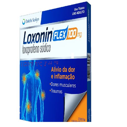 Loxonin Flex 100mg Com 3 Adesivos
