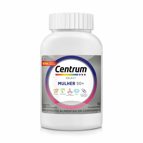 Centrum Select  Multivitaminico Mulher 50 + Vitaminas De A A Z  Com 150 Comprimidos