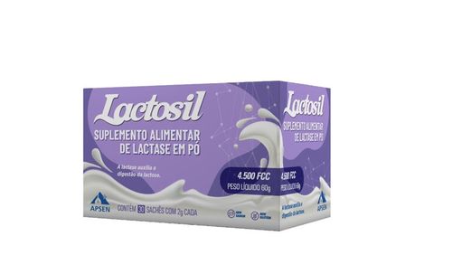 Lactosil 4.500 Fcc Alu Lactase Com 30 Sachês