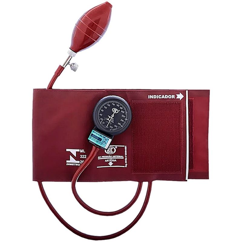 Aparelho de Pressão BIC AP0335 Vinho Nylon/Velcro
