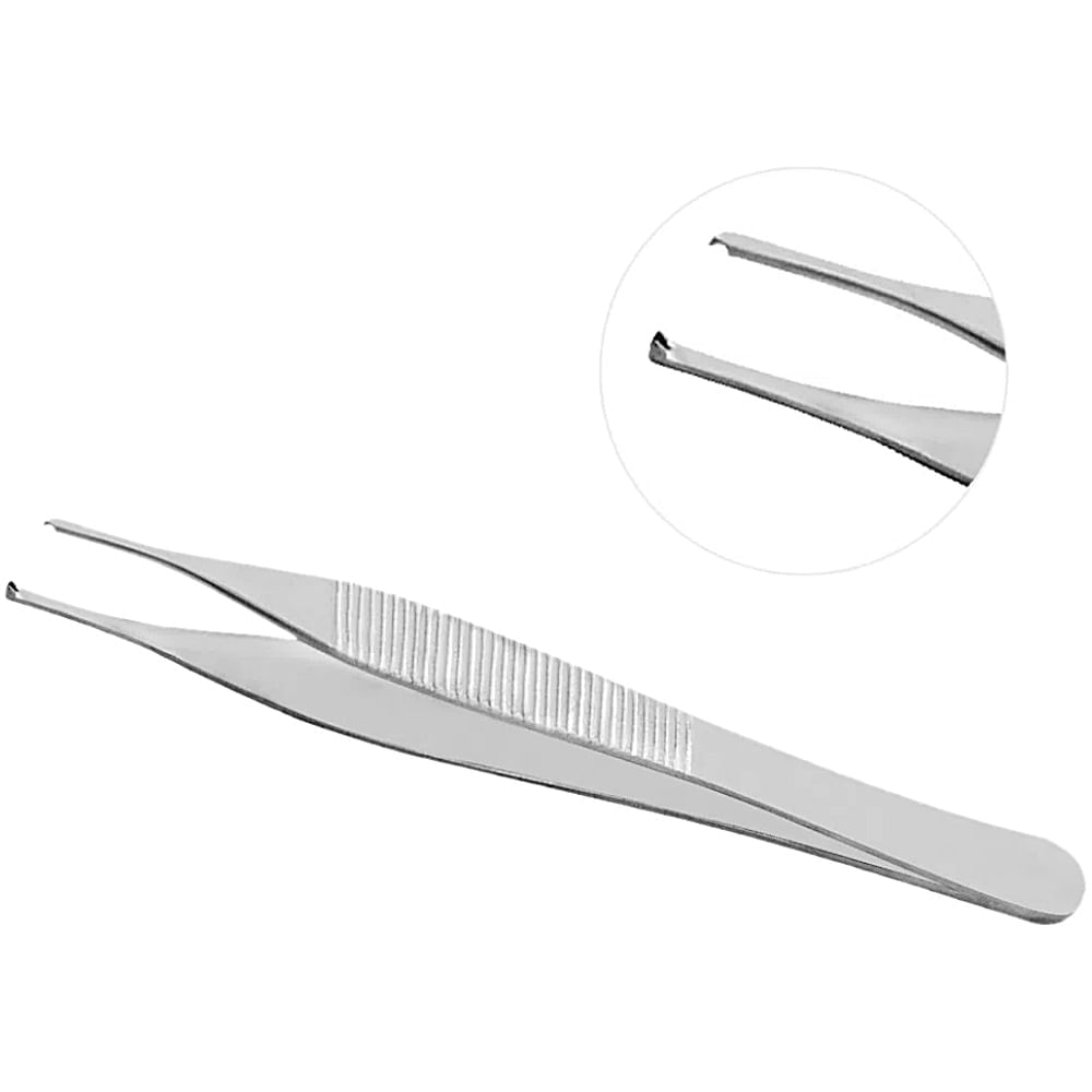 Pinça Adson Abc 12cm Com Dente 1x2 Unidade Pague Menos 