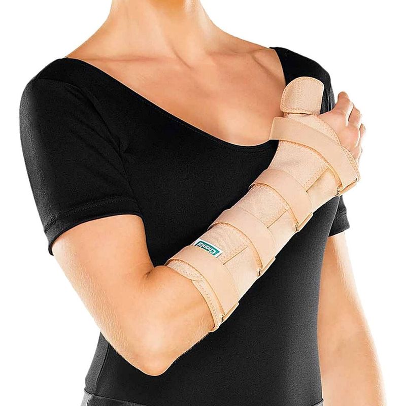 Tala Punho/Polegar Chantal Longa Esquerda Bege M - unidade