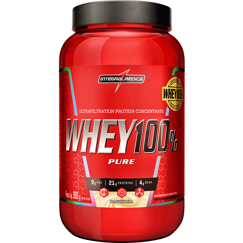 Whey 100 Pure Baunilha Pote 900 G Extrafarma