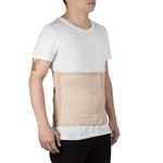 Colete Putti Elástico Reto Alto Mercur - Bege - Tamanho GG