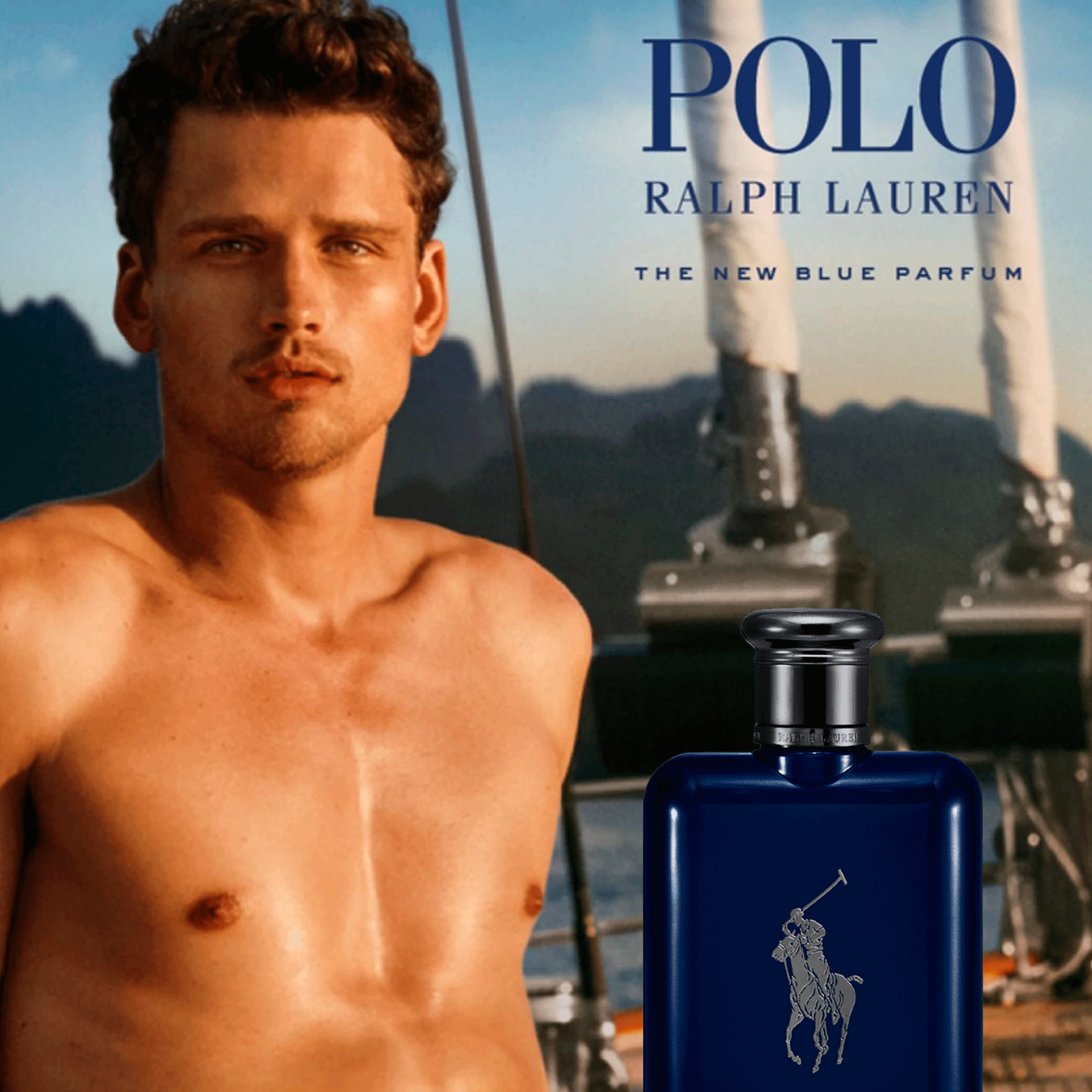 Ralph Lauren Polo Blue Parfum - Perfume Masculino 125ml - Pague Menos