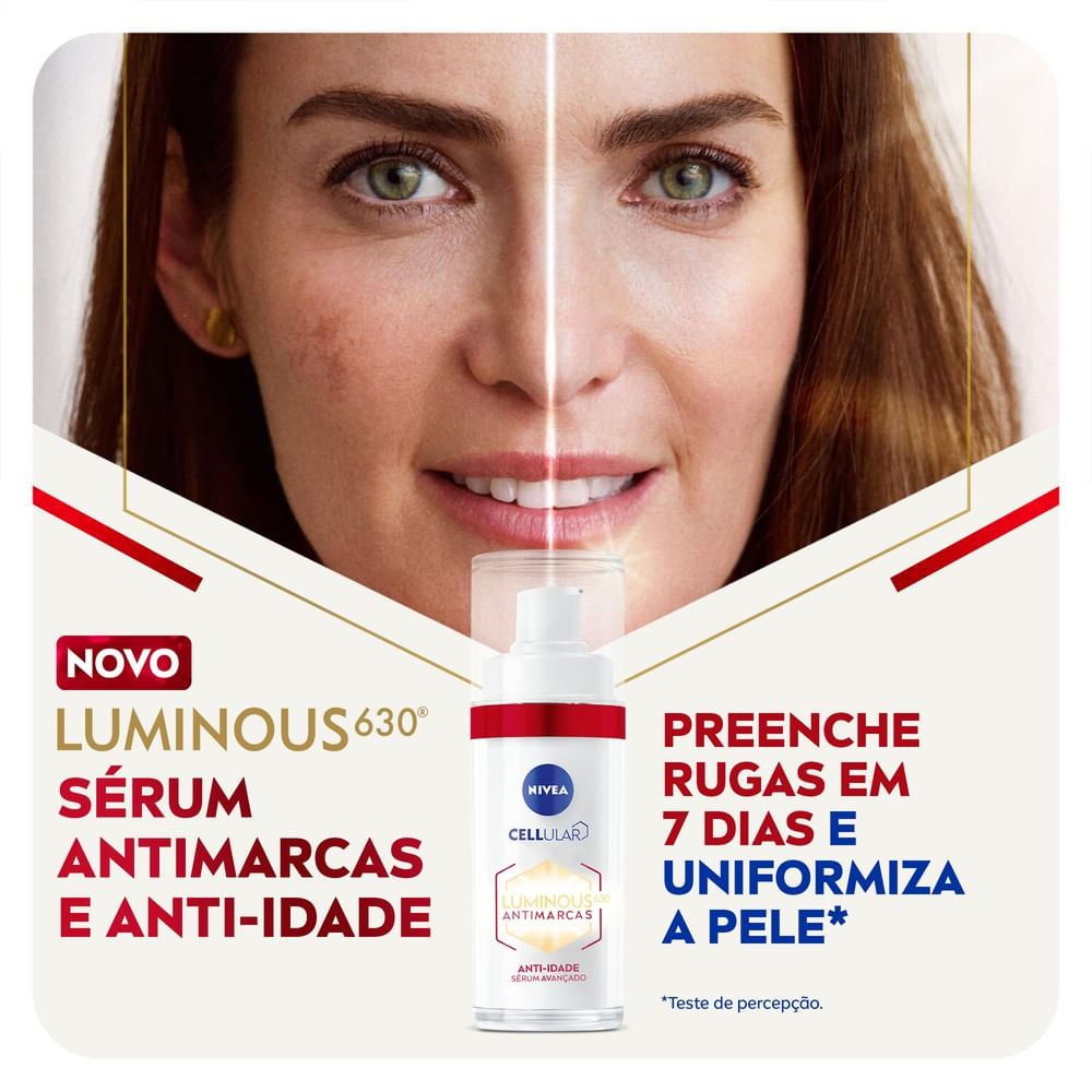 NIVEA Sérum Facial Cellular Luminous 630® ANTIMARCAS Anti-idade 30ml