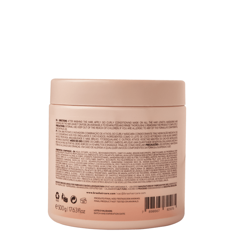 Braé Go Curly - Máscara Capilar 500ml