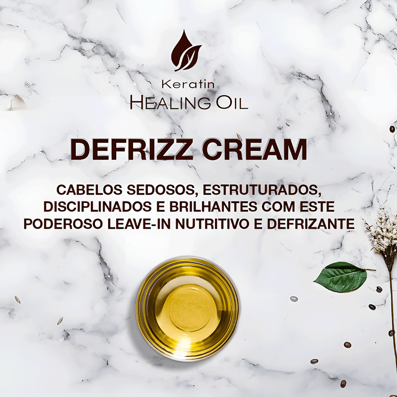 L'anza Healing Oil Defrizz Cream - Óleo Capilar 140ml