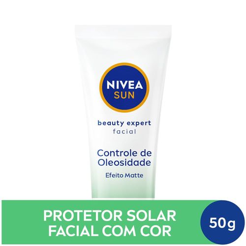 NIVEA SUN Protetor Solar Facial Beauty Expert Controle de Oleosidade FPS 50 50g