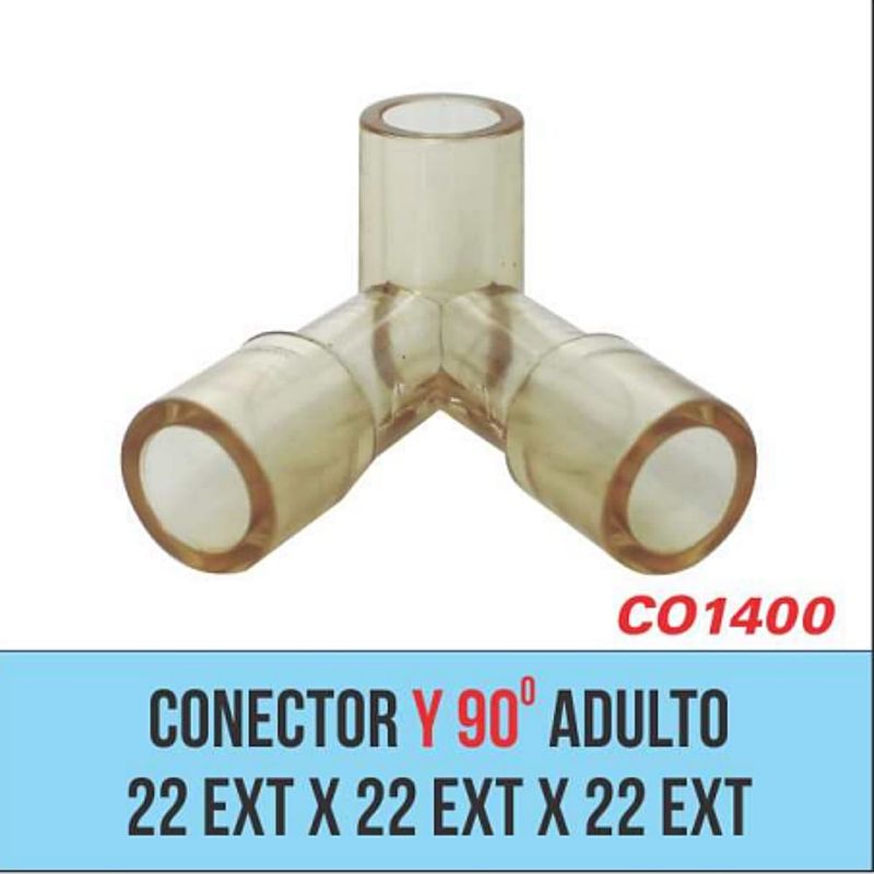 Conector Y 90º Haoxi Adulto - unidade