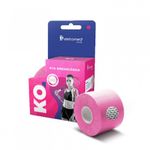 Kit Bandagem Elástica Adesiva Kinesiológica 4 unidade Dellamed Fúcsia