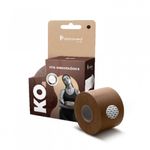 Kit Bandagem Elástica Adesiva Kinesiológica 4 unidade Dellamed Marrom