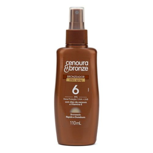 Bronzeador Cenoura & Bronze FPS 6 Óleo 110ml